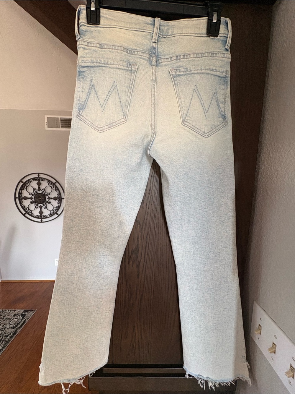 MOTHER Insider Crop Step fray Jeans size 27 in SMOOTH SAILING ⛵️ - Picture 8 of 9
